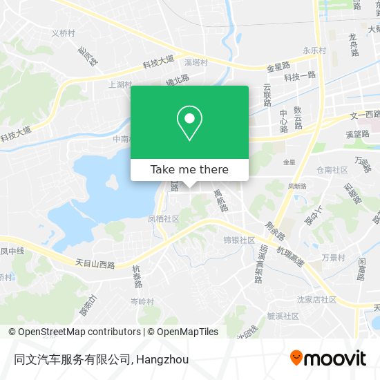同文汽车服务有限公司 map