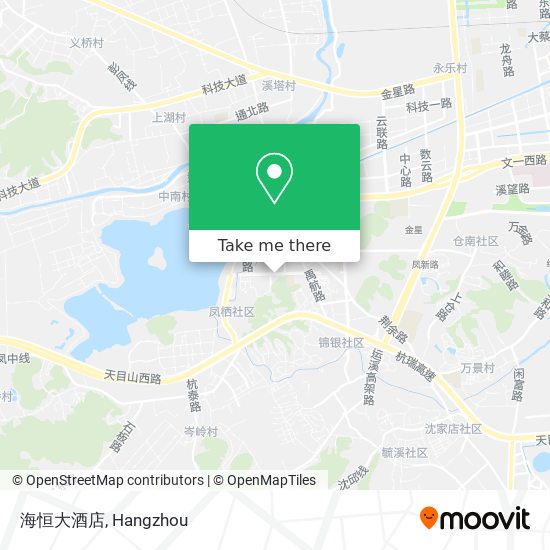 海恒大酒店 map