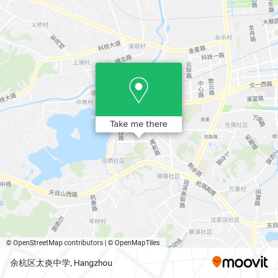 余杭区太炎中学 map