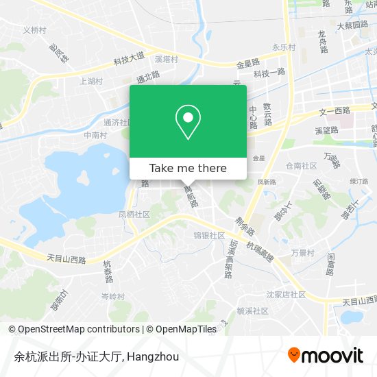 余杭派出所-办证大厅 map