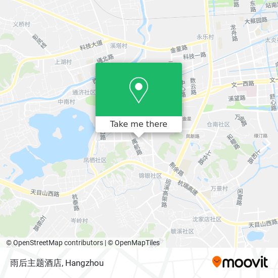 雨后主题酒店 map