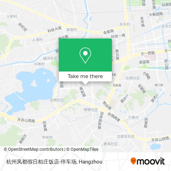 杭州凤都假日柏庄饭店-停车场 map