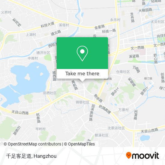 千足客足道 map
