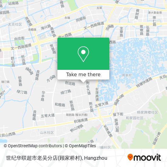 世纪华联超市老吴分店(顾家桥村) map