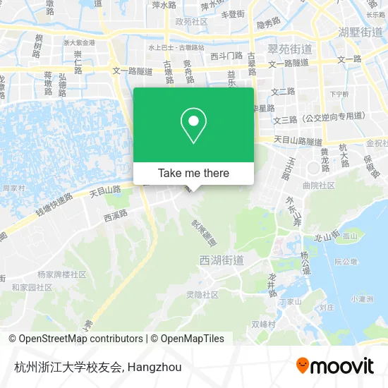 杭州浙江大学校友会 map