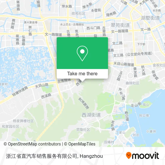 浙江省直汽车销售服务有限公司 map