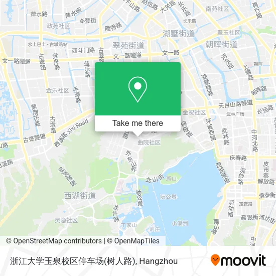 浙江大学玉泉校区停车场(树人路) map