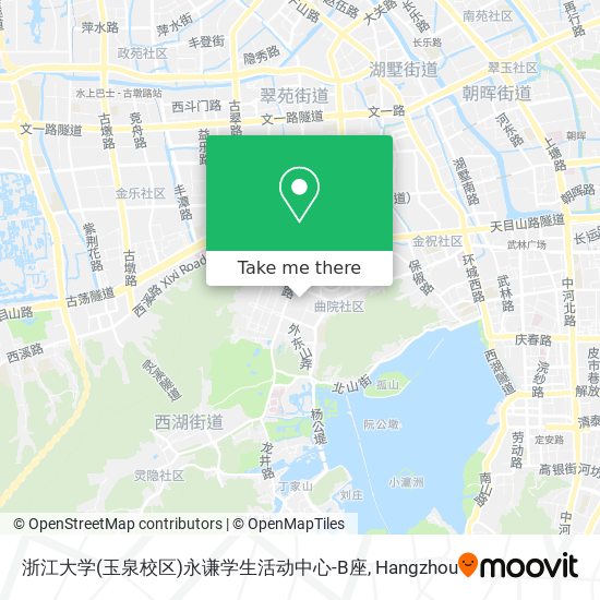 浙江大学(玉泉校区)永谦学生活动中心-B座 map