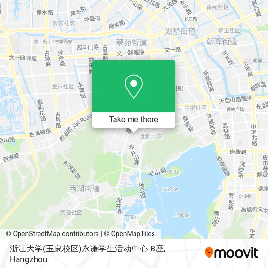 浙江大学(玉泉校区)永谦学生活动中心-B座 map