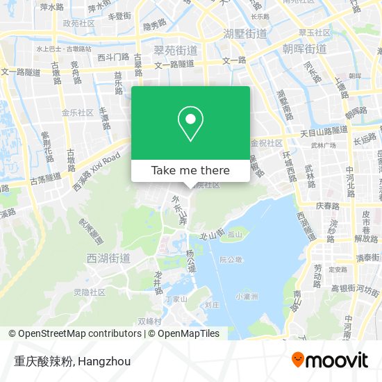 重庆酸辣粉 map