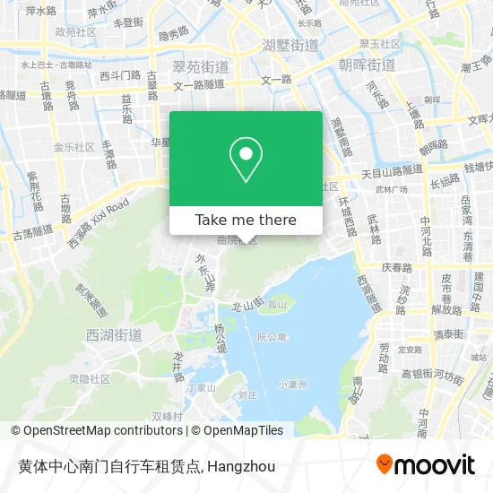 黄体中心南门自行车租赁点 map