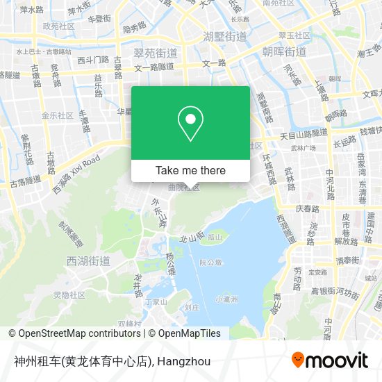 神州租车(黄龙体育中心店) map