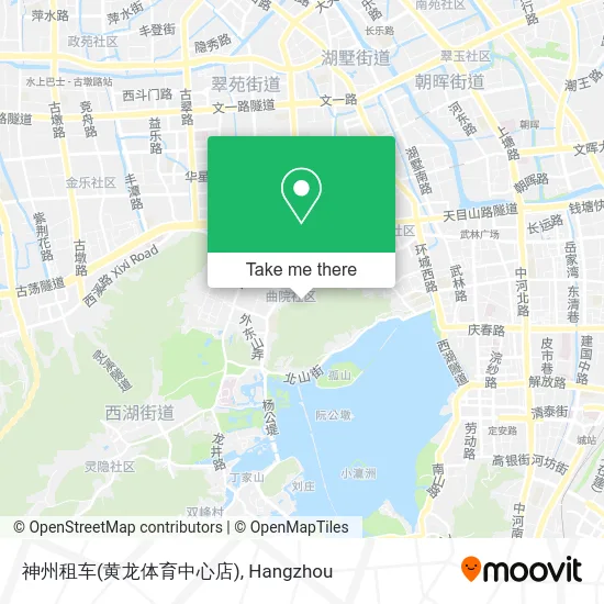 神州租车(黄龙体育中心店) map