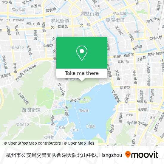 杭州市公安局交警支队西湖大队北山中队 map