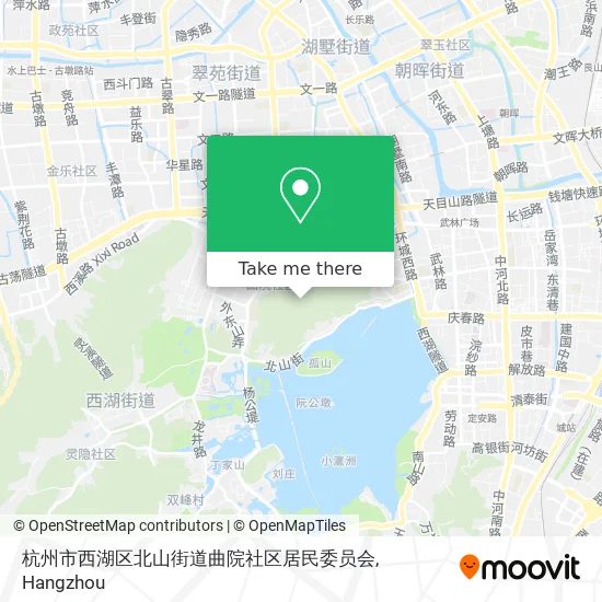 杭州市西湖区北山街道曲院社区居民委员会 map