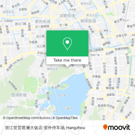 浙江世贸君澜大饭店-室外停车场 map