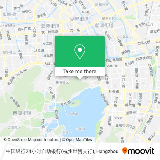 中国银行24小时自助银行(杭州世贸支行) map