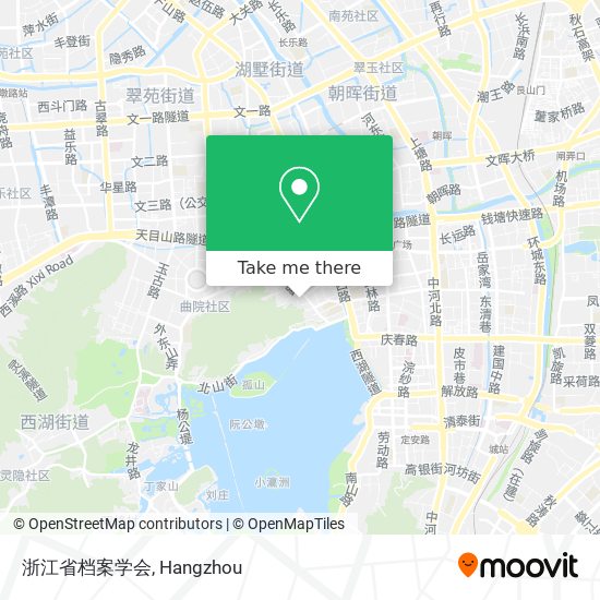 浙江省档案学会 map