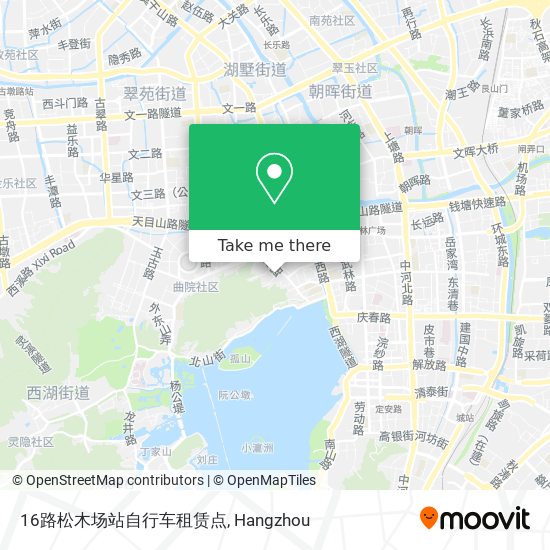 16路松木场站自行车租赁点 map