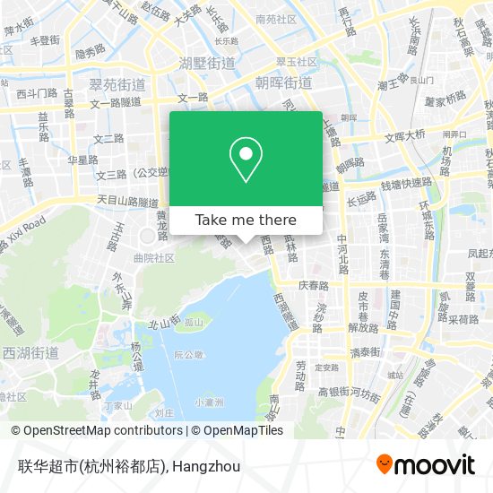 联华超市(杭州裕都店) map