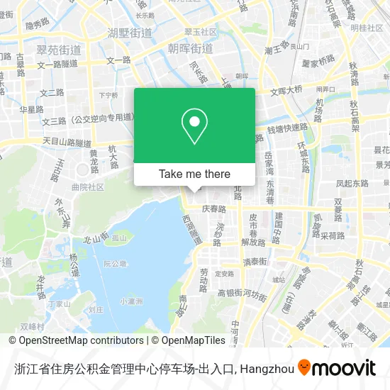 浙江省住房公积金管理中心停车场-出入口 map