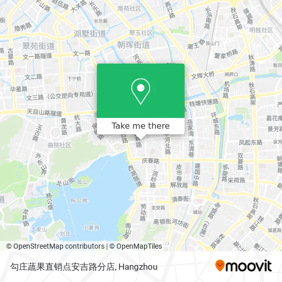 勾庄蔬果直销点安吉路分店 map