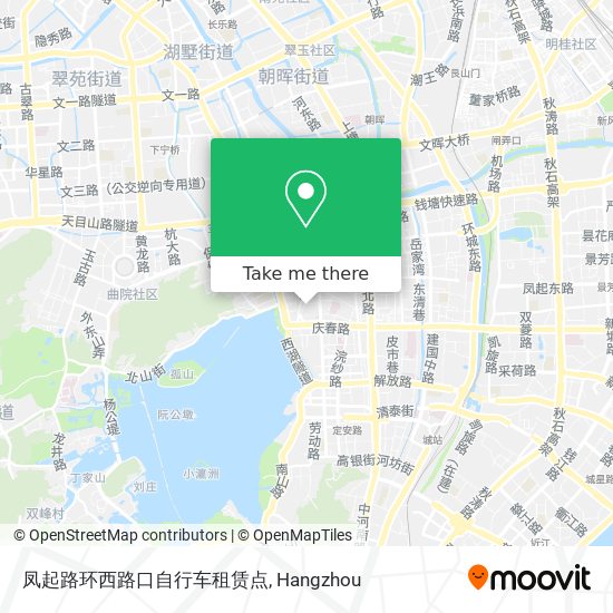 凤起路环西路口自行车租赁点 map