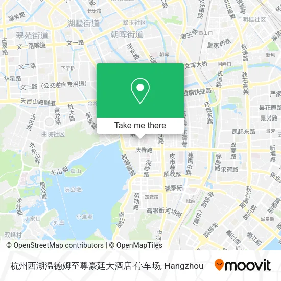杭州西湖温德姆至尊豪廷大酒店-停车场 map
