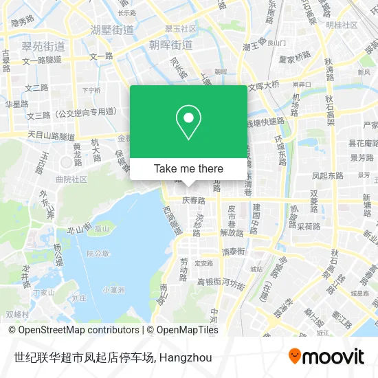 世纪联华超市凤起店停车场 map