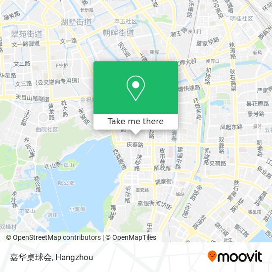 嘉华桌球会 map