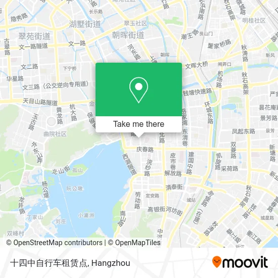 十四中自行车租赁点 map