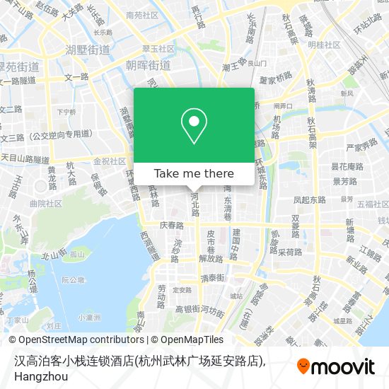 汉高泊客小栈连锁酒店(杭州武林广场延安路店) map