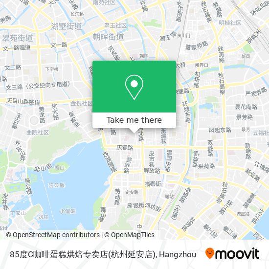 85度C咖啡蛋糕烘焙专卖店(杭州延安店) map