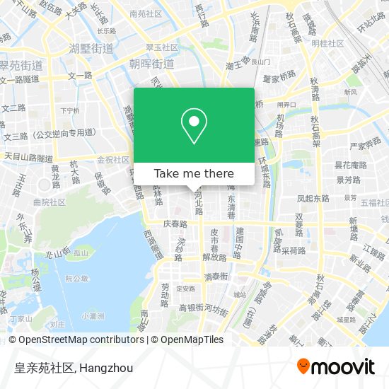 皇亲苑社区 map