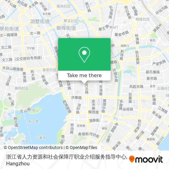 浙江省人力资源和社会保障厅职业介绍服务指导中心 map