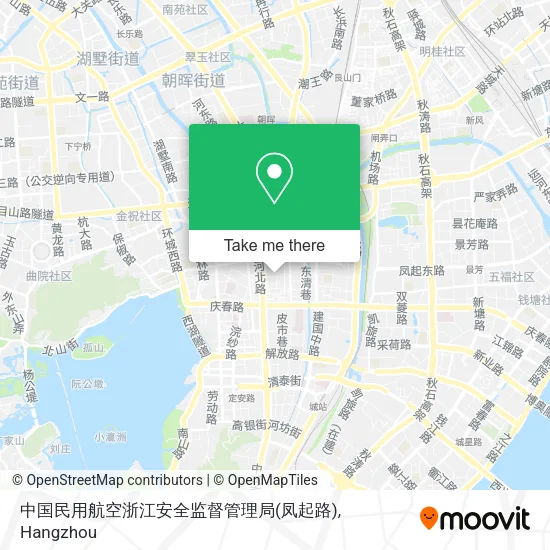 中国民用航空浙江安全监督管理局(凤起路) map