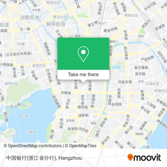中国银行(浙江省分行) map