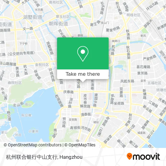 杭州联合银行中山支行 map