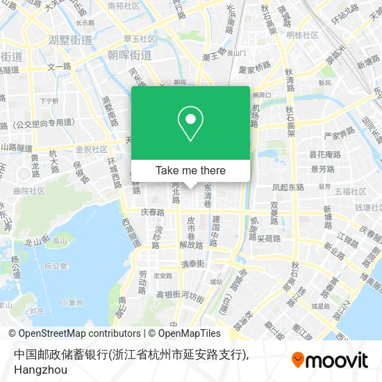 中国邮政储蓄银行(浙江省杭州市延安路支行) map