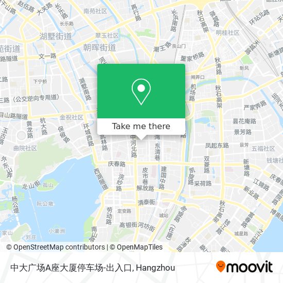 中大广场A座大厦停车场-出入口 map