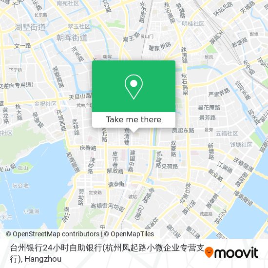 台州银行24小时自助银行(杭州凤起路小微企业专营支行) map