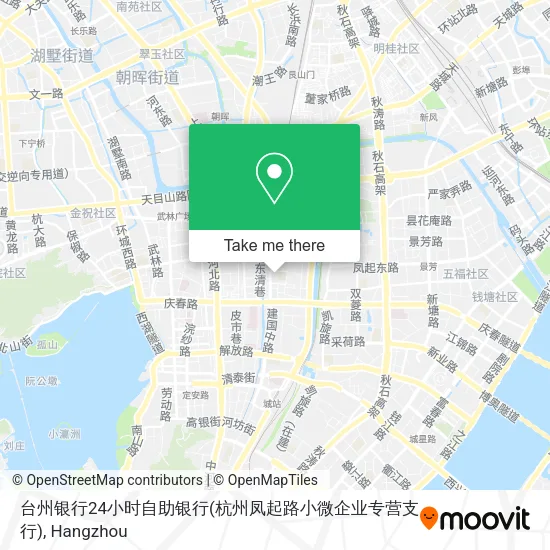 台州银行24小时自助银行(杭州凤起路小微企业专营支行) map