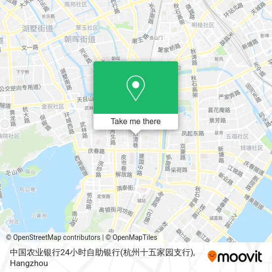 中国农业银行24小时自助银行(杭州十五家园支行) map