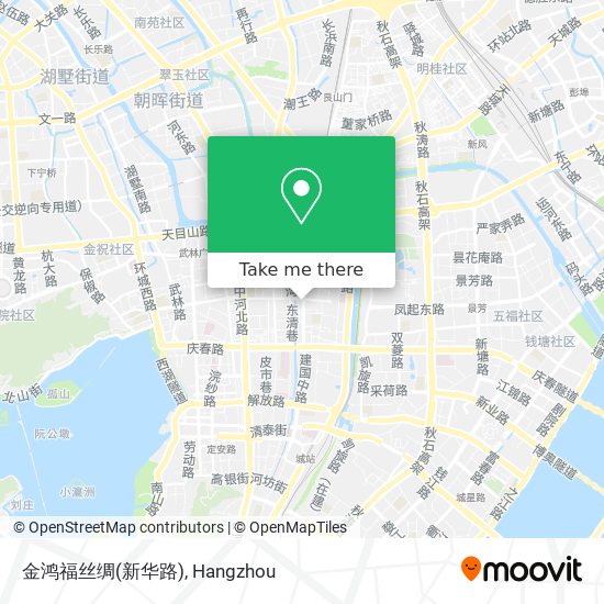 金鸿福丝绸(新华路) map