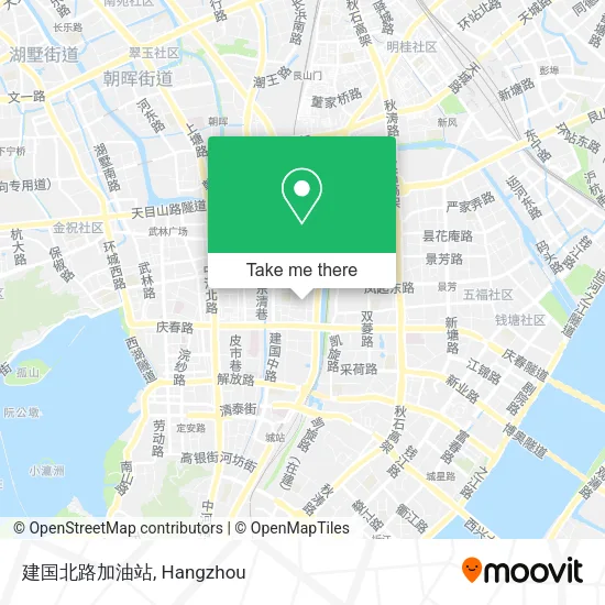 建国北路加油站 map