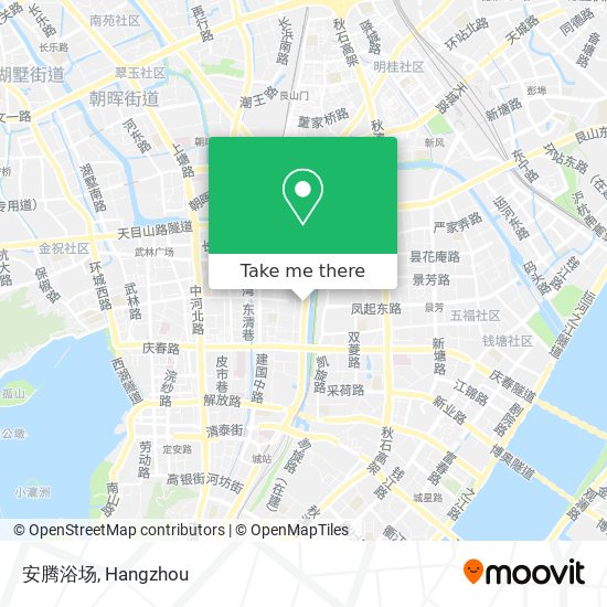 安腾浴场 map
