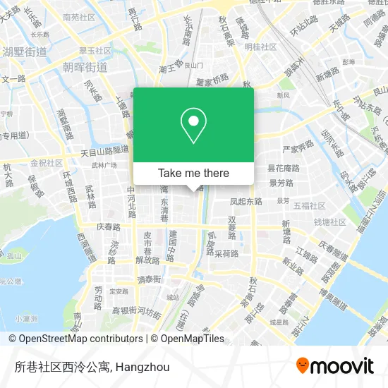 所巷社区西泠公寓 map