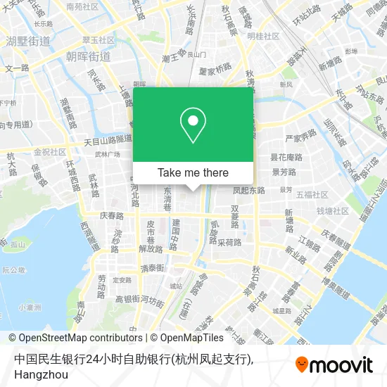 中国民生银行24小时自助银行(杭州凤起支行) map
