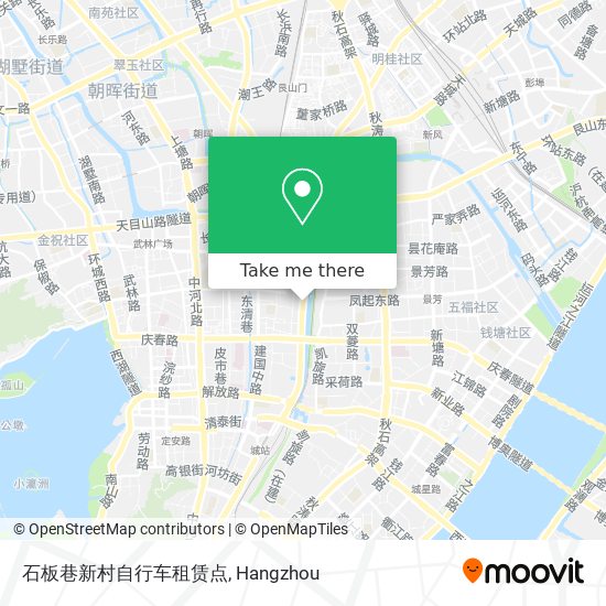 石板巷新村自行车租赁点 map