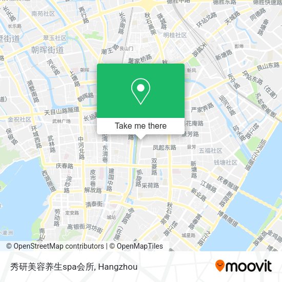 秀研美容养生spa会所 map